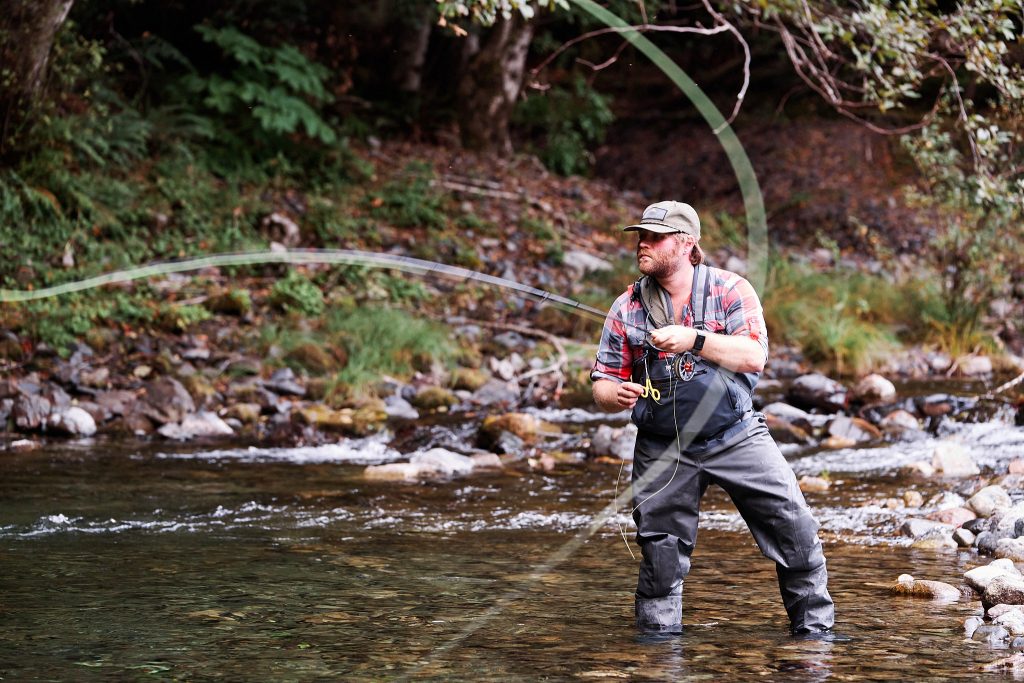 Roll cast with the Paragon Fly Rods Smuggler series