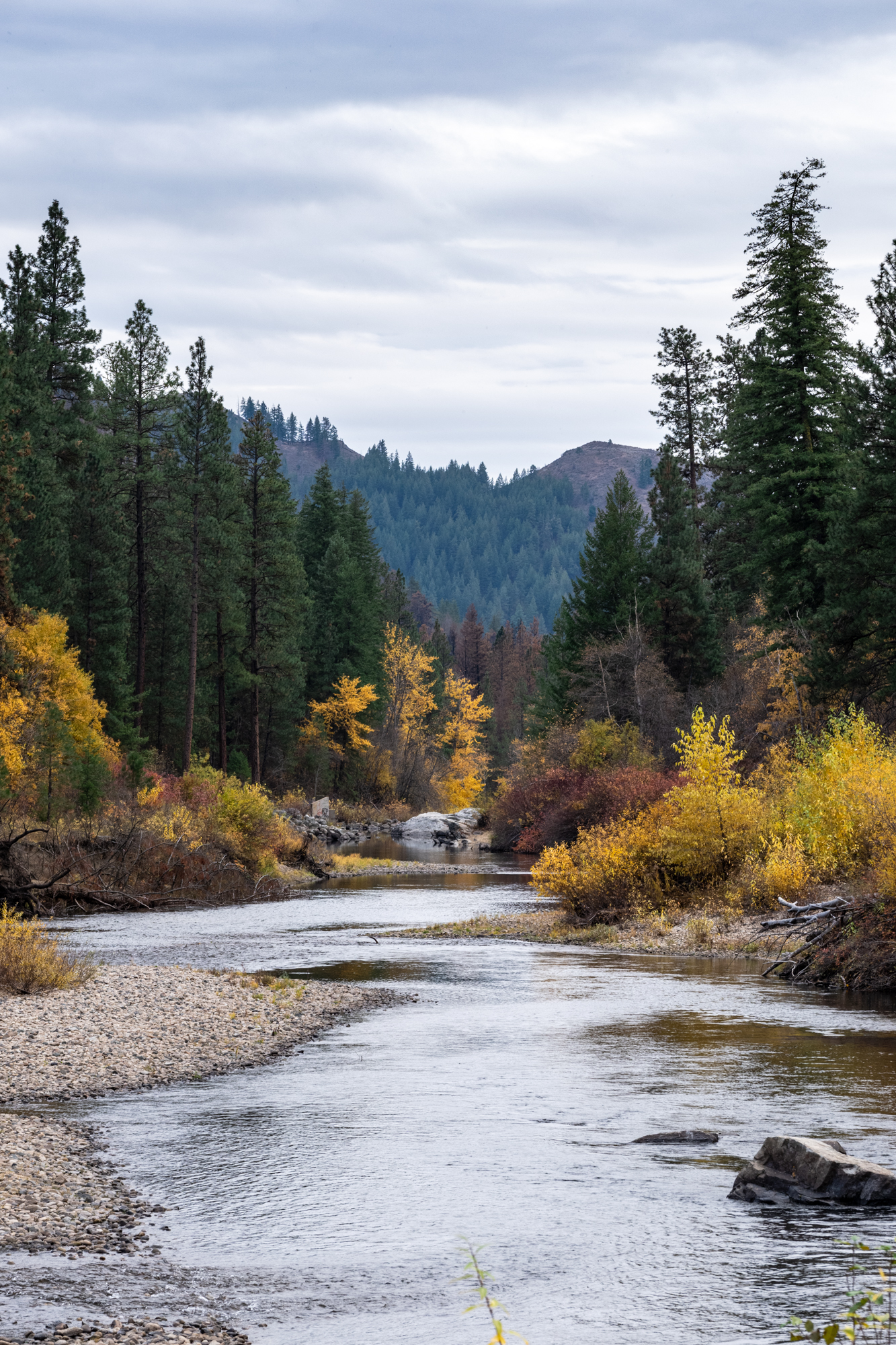 Chewuch River during the fall in the Methow Valley
