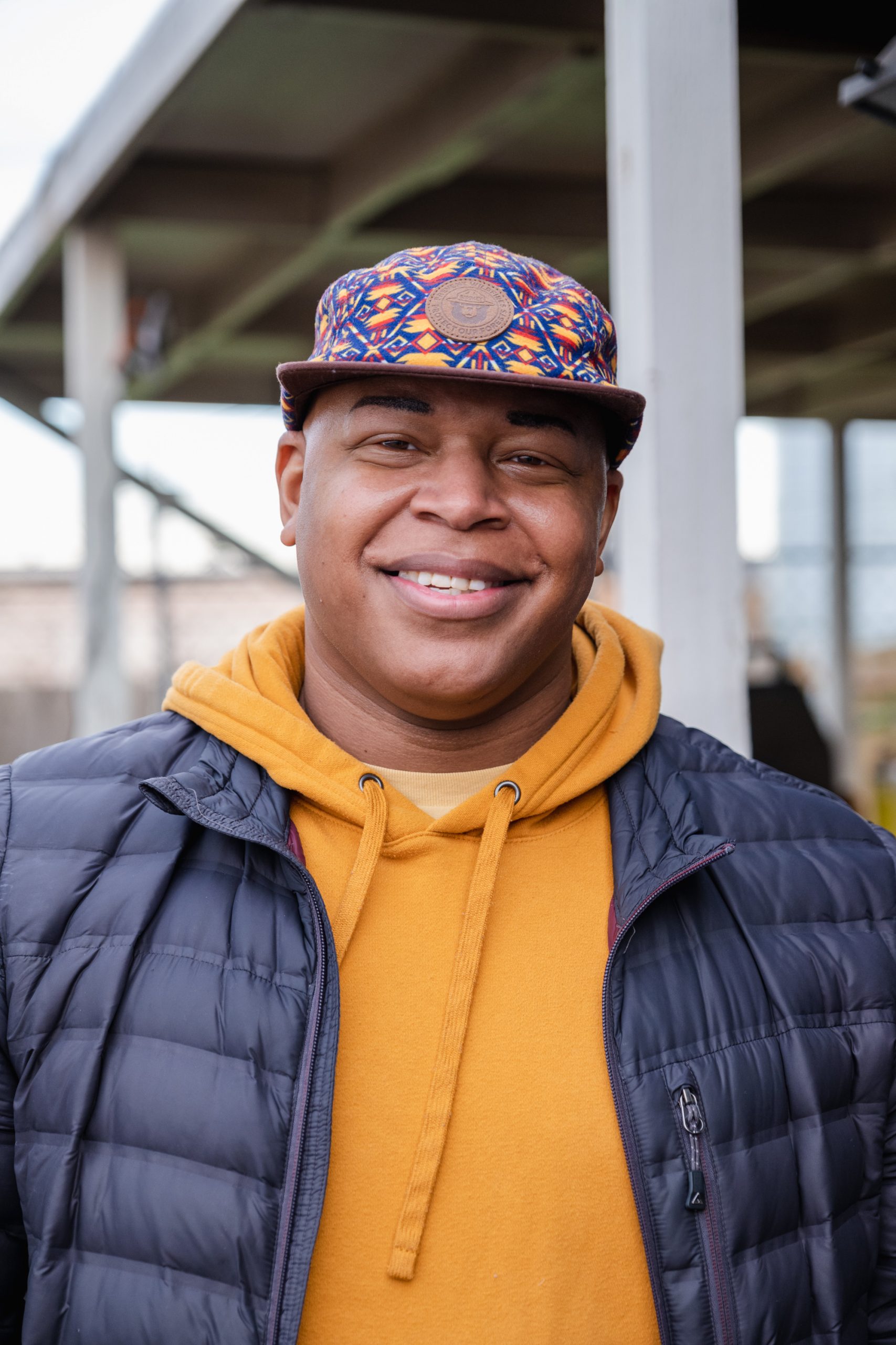 Portrait of Quincy Henry, owner of Campfire Coffee in Tacoma Washington